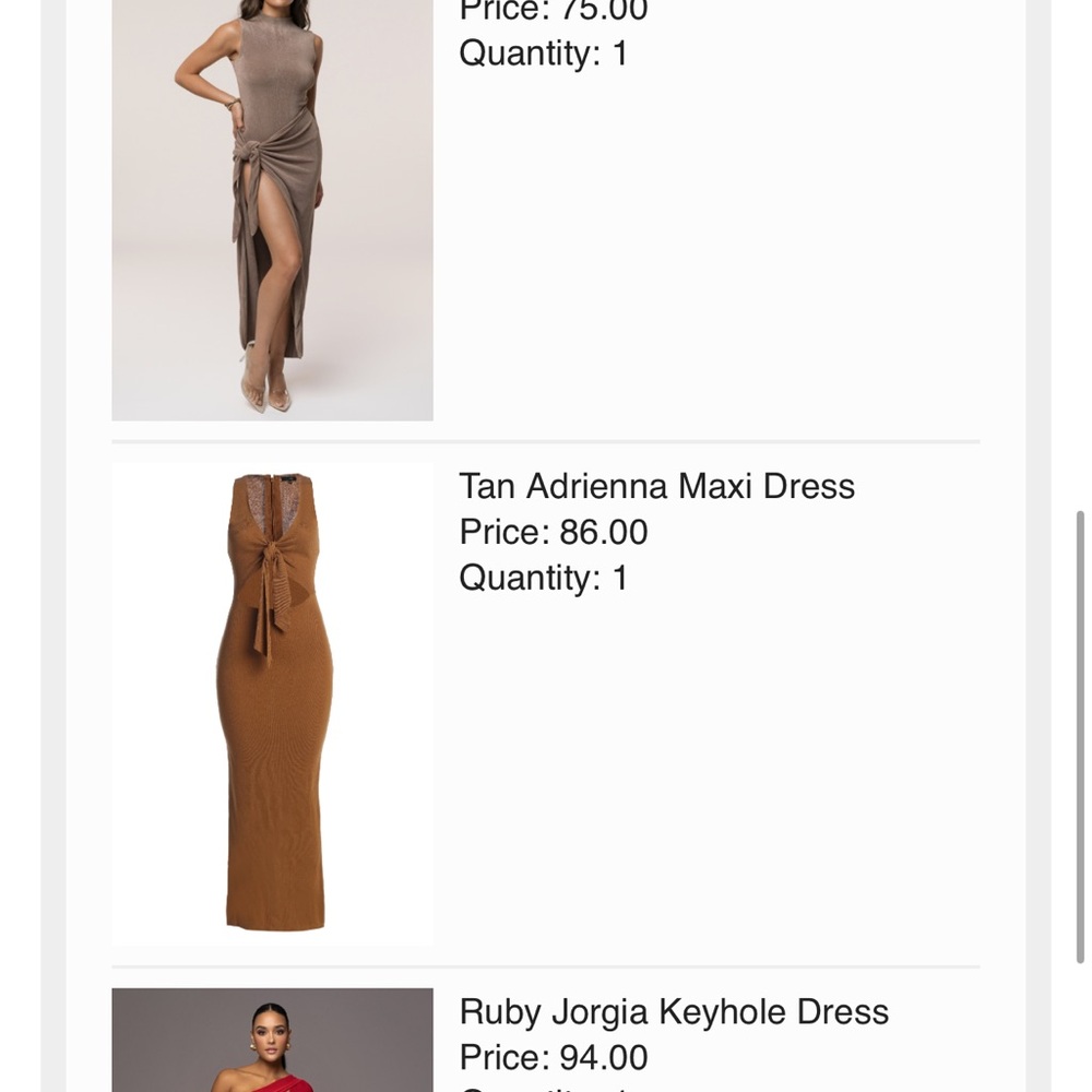 JLUXLABEL One Shoulder Tan Maxi Dress